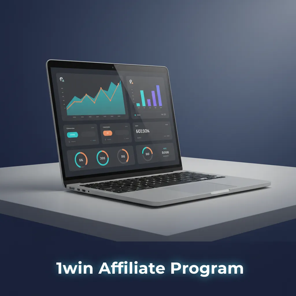 1win Affiliate Program banner highlighting revenue share, hybrid deals, assets, tracking links, and apply via portal