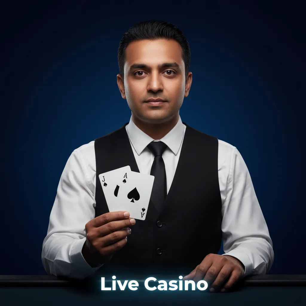 Live casino dealer at studio table streaming Roulette, Blackjack, Baccarat, Andar Bahar, and Teen Patti.