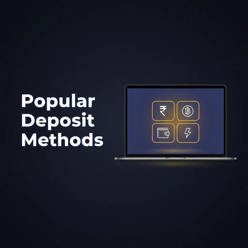 Popular Indian deposit methods: UPI, Paytm, PhonePe, NetBanking (IMPS), Visa/Mastercard, Crypto (USDT TRC20/BTC).