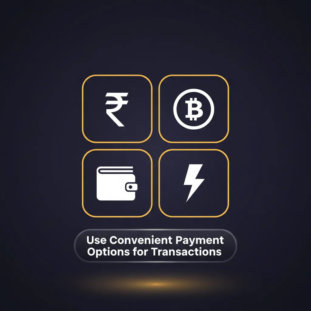 Secure, India-friendly payments with KYC: UPI, Paytm, PhonePe, Google Pay, NetBanking, Visa, Mastercard, RuPay, BTC, USDT.