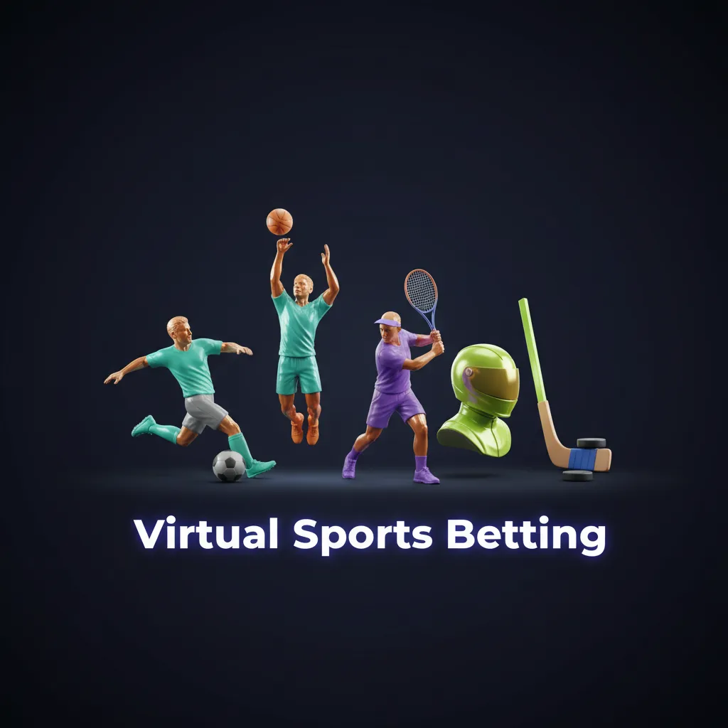 Virtual sports betting interface showing RNG-based quick bets with football, cricket, horse racing and greyhounds options.