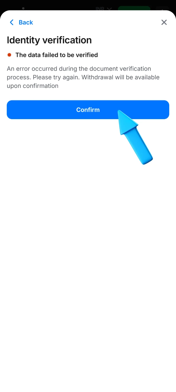Enter necessary information to confirm your identity on 1win.