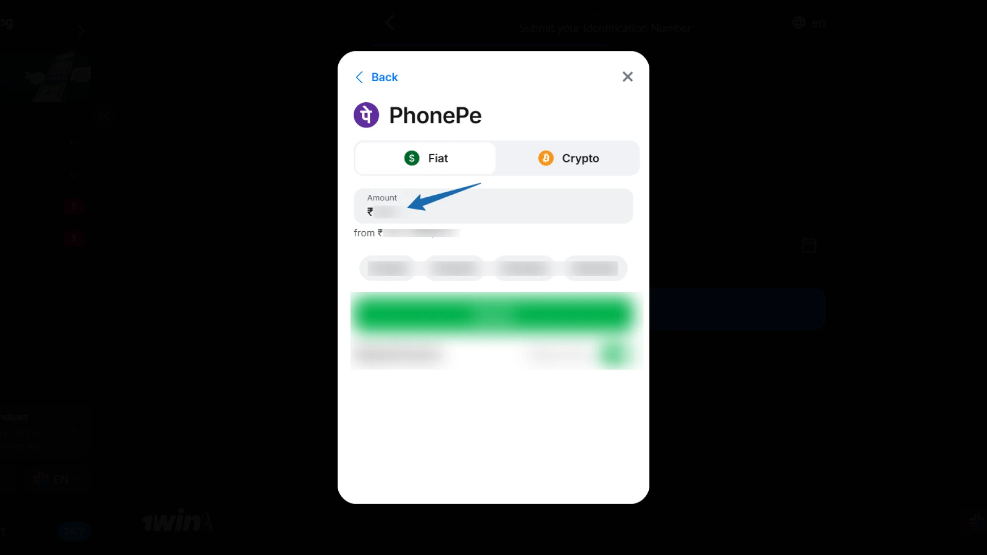 Making a first deposit on 1win using UPI, Paytm, or PhonePe for bonus eligibility.