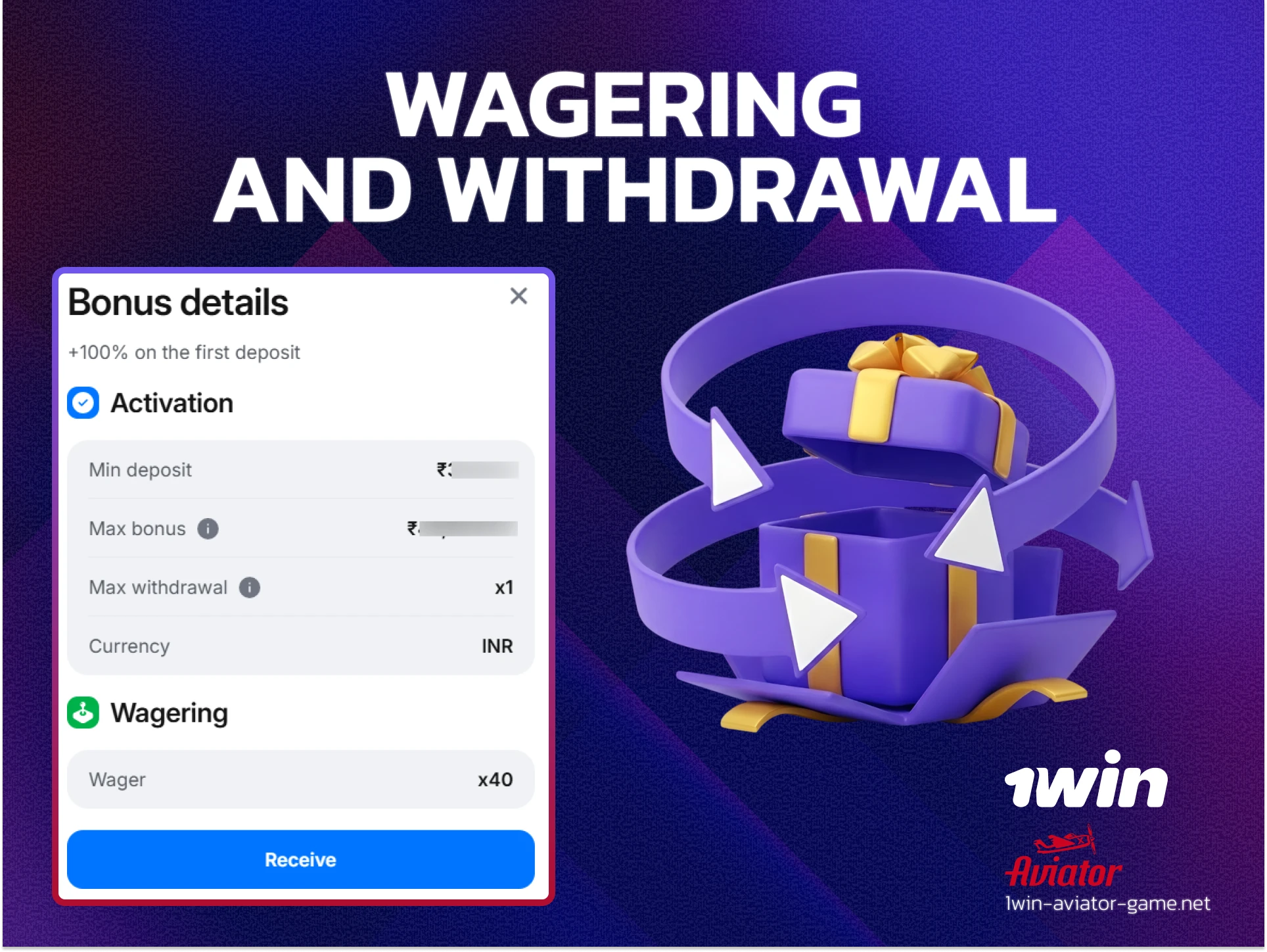 1win wagering guide: transferring bonus funds to main account through 3.00+ odds bets.