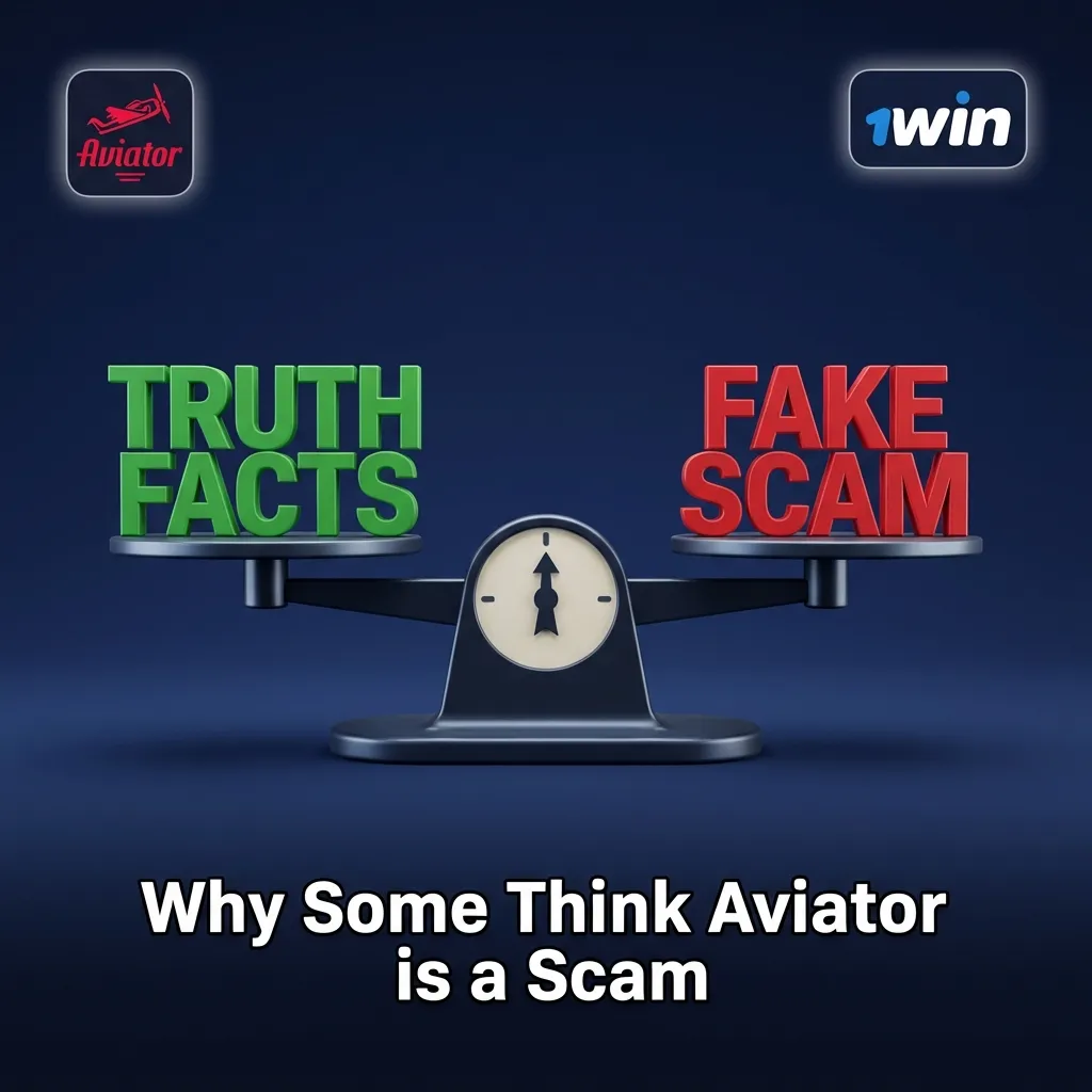 Screenshot showing list of common Aviator game misconceptions including marketing claims and third-party scams
